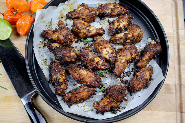 Baked Jamaican Jerk Chicken Wings